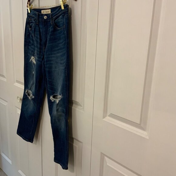 Gap Best Girlfriend Super High Rise Distressed Stretch Ankle Jeans Size 27 - Picture 6 of 11